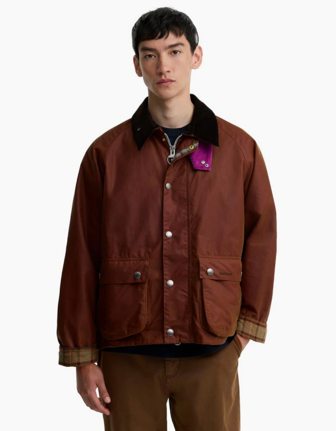 Barbour X Paul Smith Key Transport Wax Jacket BR71  Brown