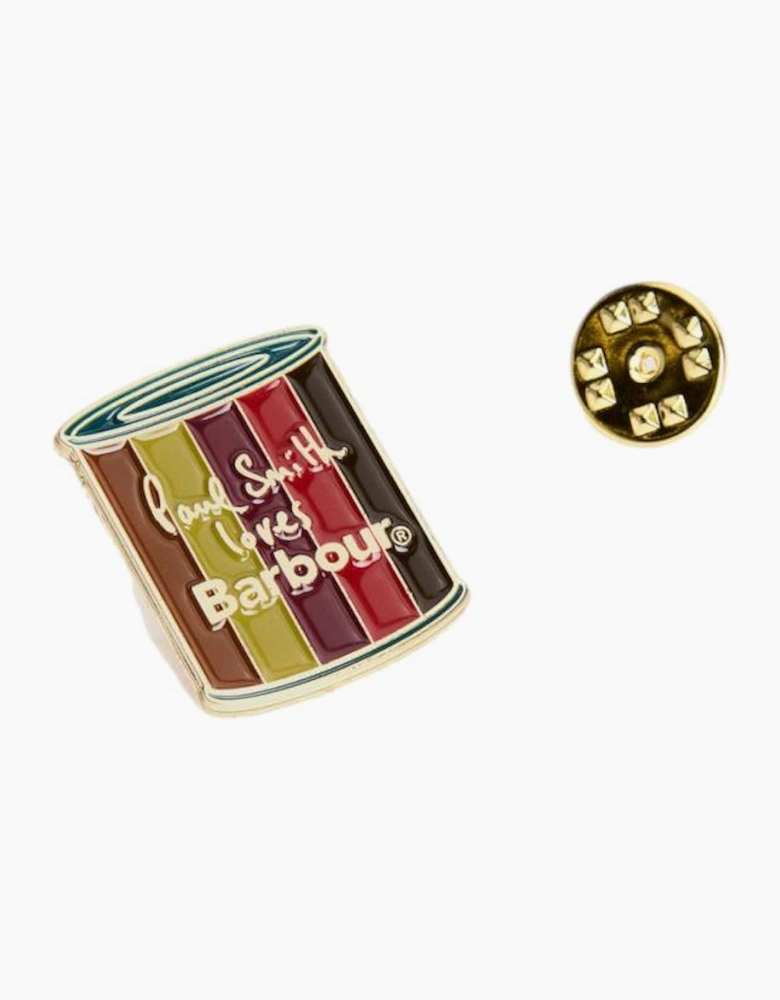 Barbour X Paul Smith Pin Badge A1-26 MI31 Wax Tin