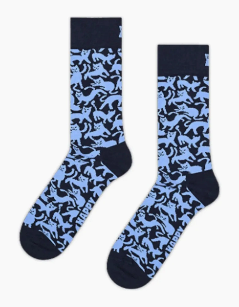Cat Sock, Navy