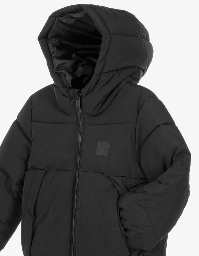 BOSS BOY BLACK PUFFER JACKET J53437
