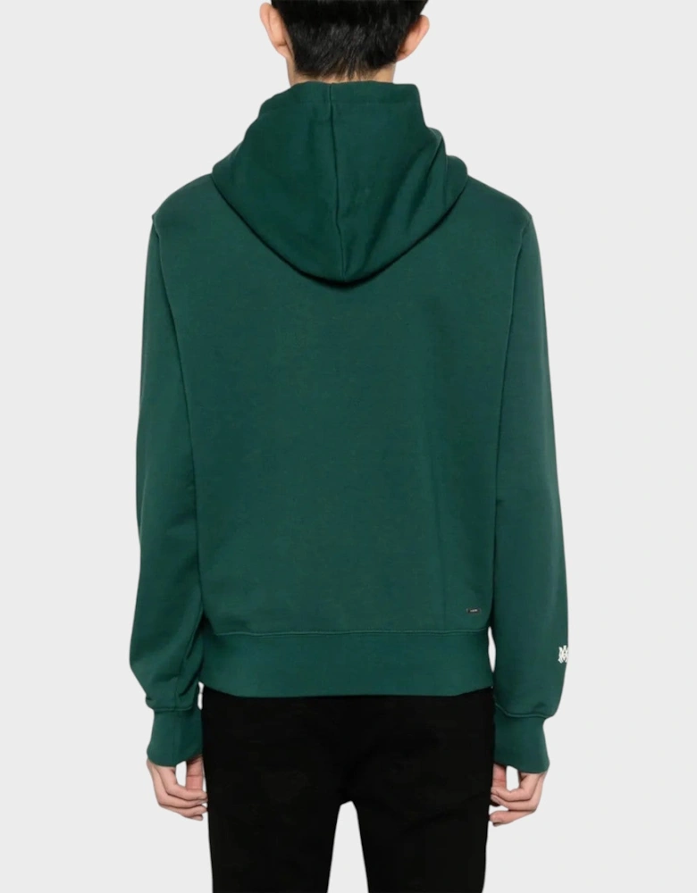 Staggered Logo Hoodie Rain Forest