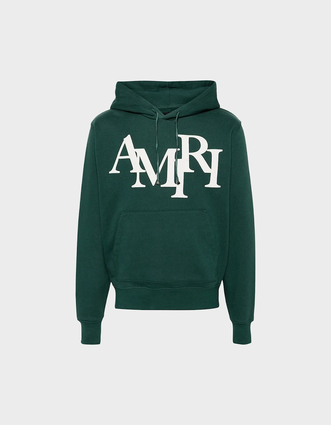 Staggered Logo Hoodie Rain Forest