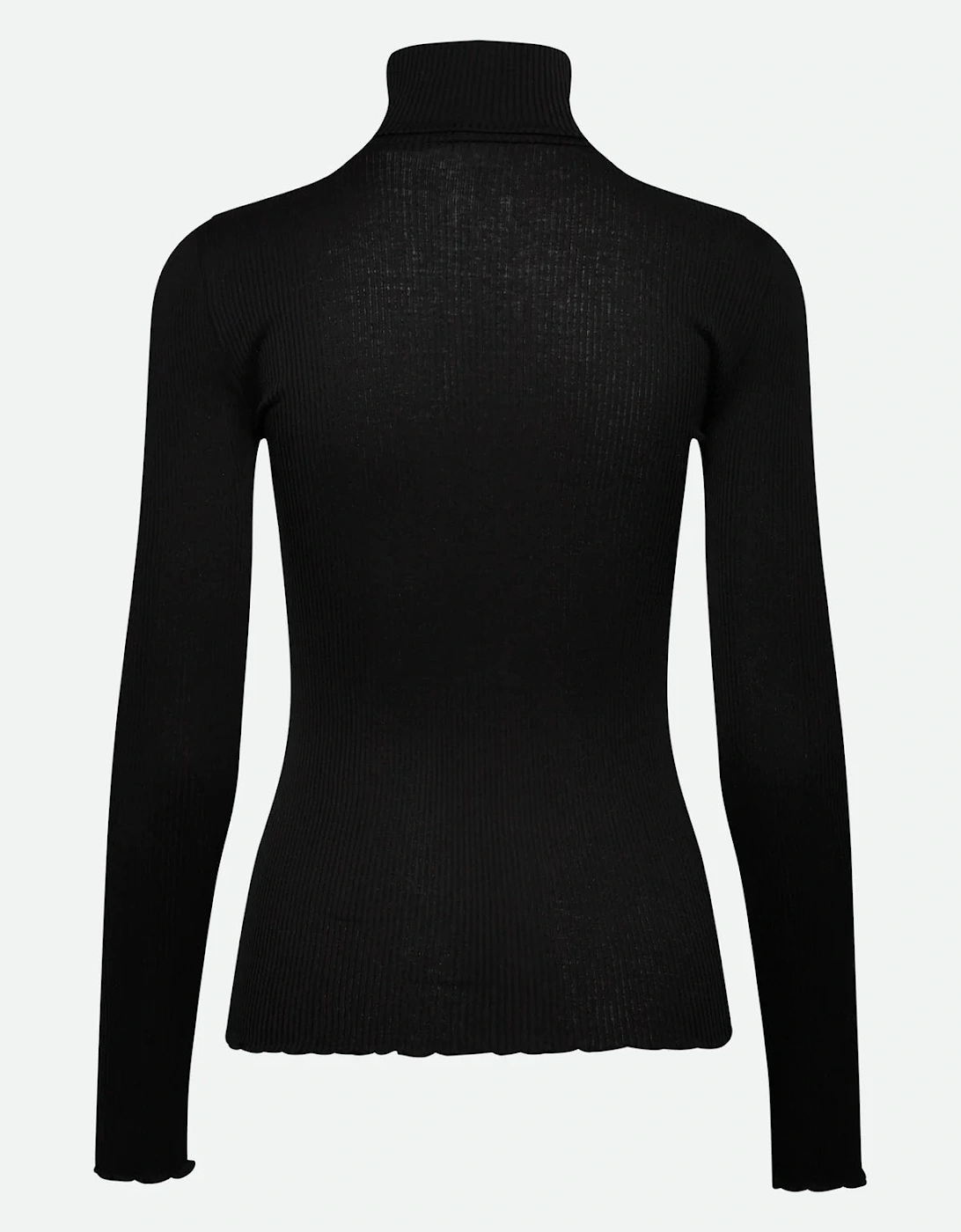 Beatha silk long sleeve roll neck
