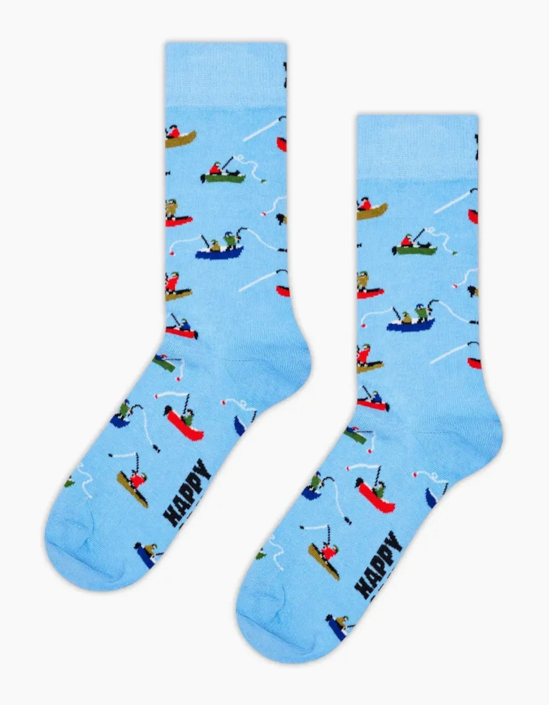 Fishing Boat Sock, Light Blue