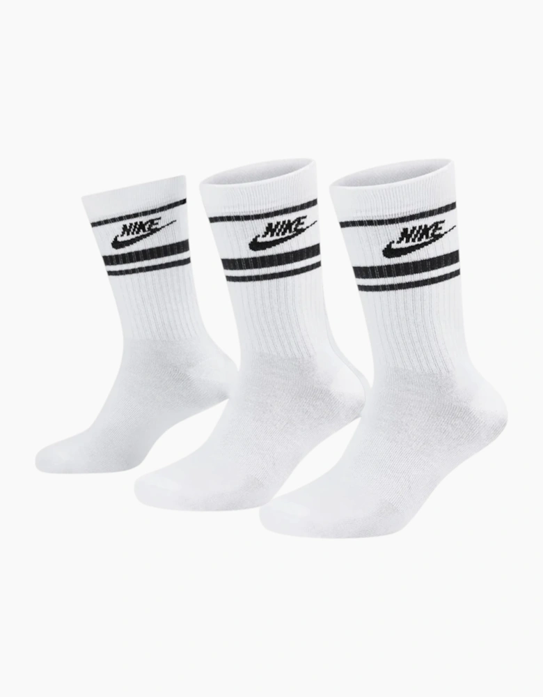 Nike DX5089 Mens Crew Socks 3 Pack Golf Sock