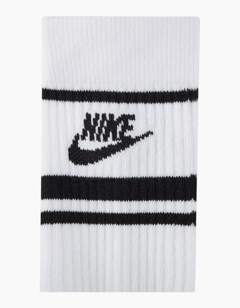Nike DX5089 Mens Crew Socks 3 Pack Golf Sock