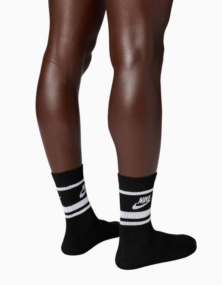Nike DX5089 Mens Crew Socks 3 Pack Golf Sock