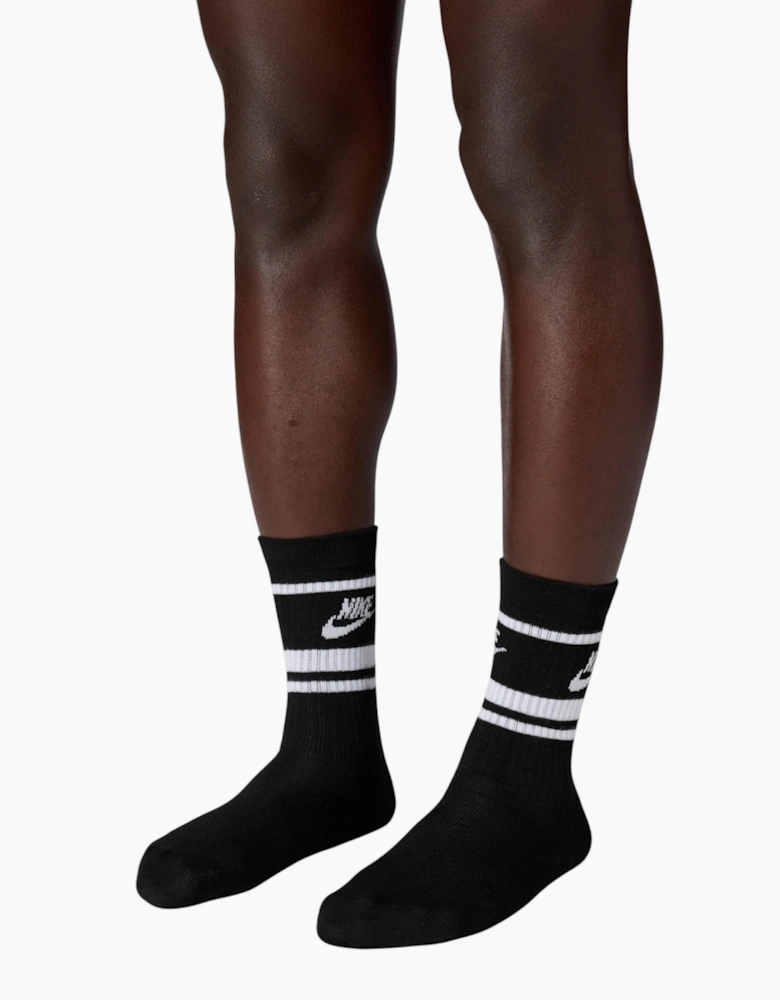 Nike DX5089 Mens Crew Socks 3 Pack Golf Sock