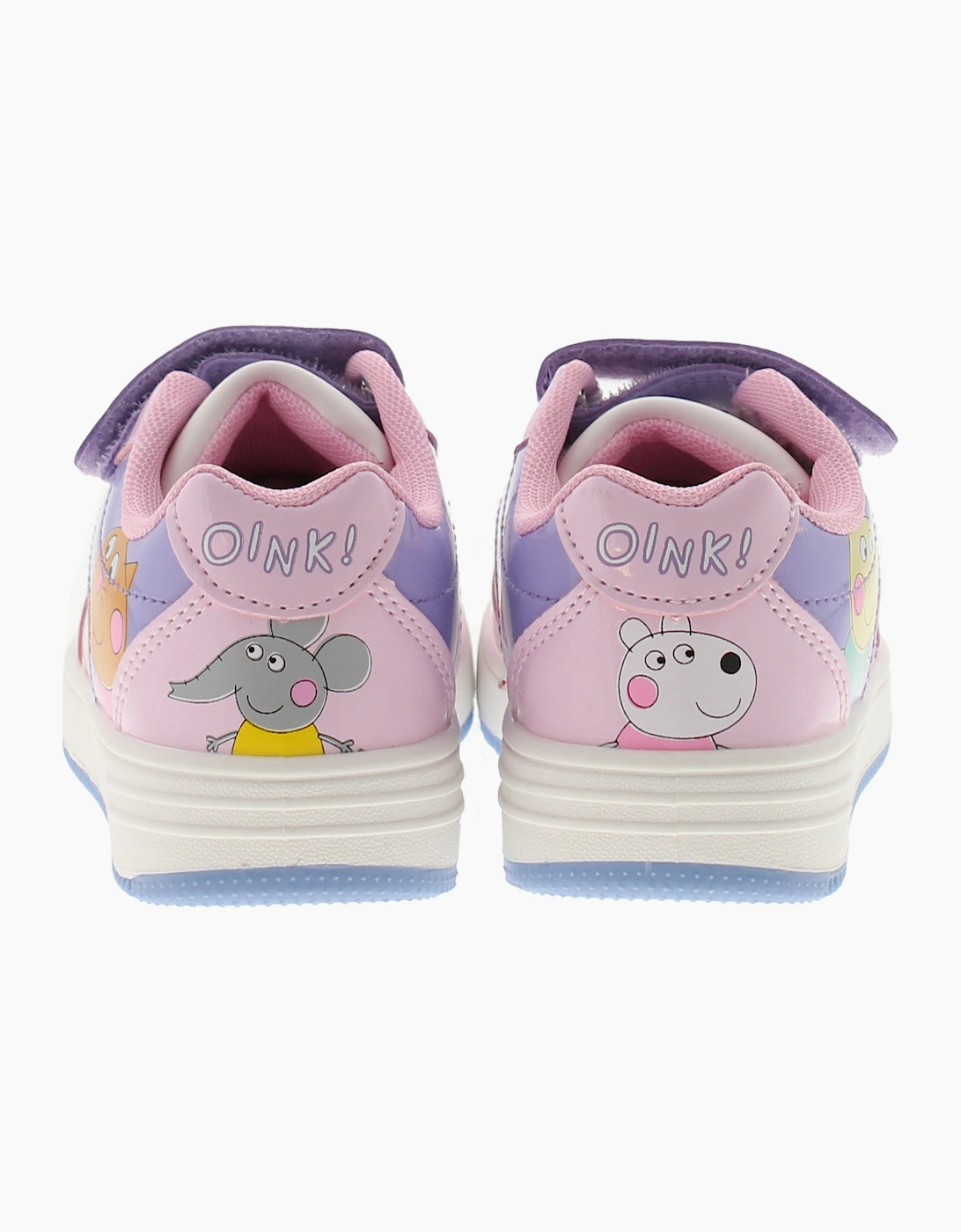 Peppa Pig Girls Trainers Viva Touch Fastening pink white purple UK Size