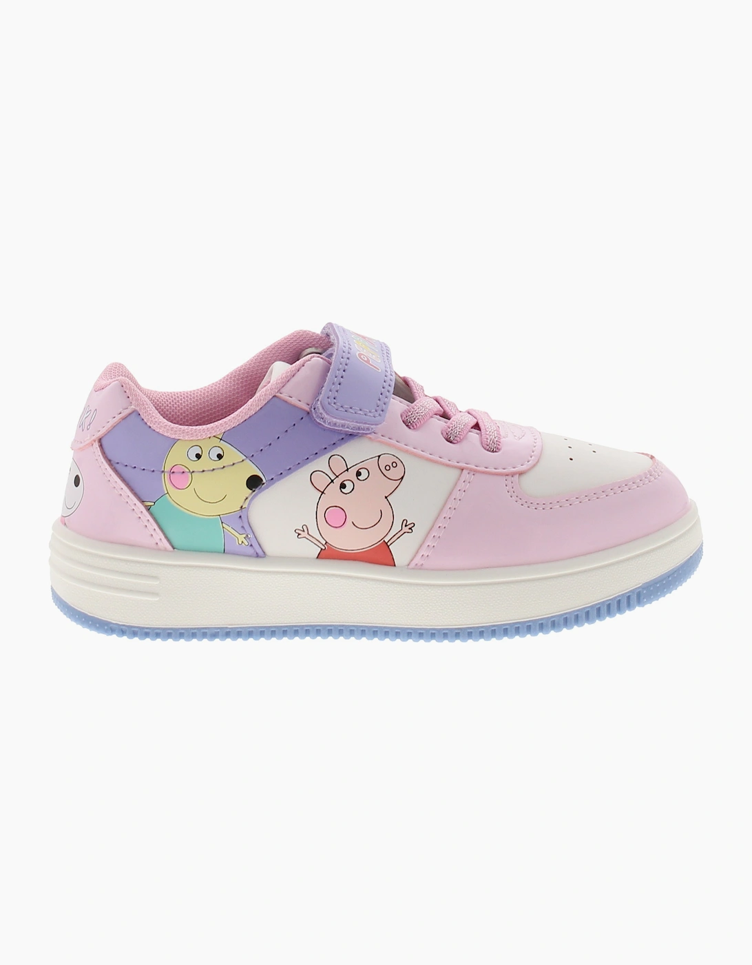 Peppa Pig Girls Trainers Viva Touch Fastening pink white purple UK Size