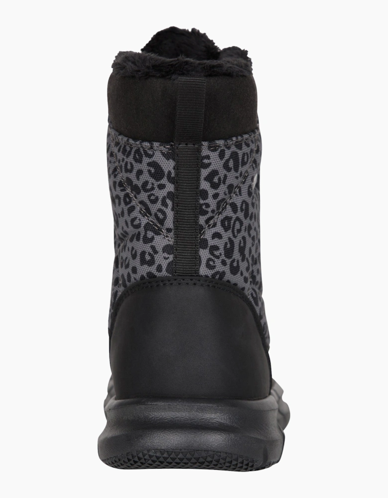 Mountain Warehouse Childrens/Kids Tahoe Leopard Print Suede Snow Boots