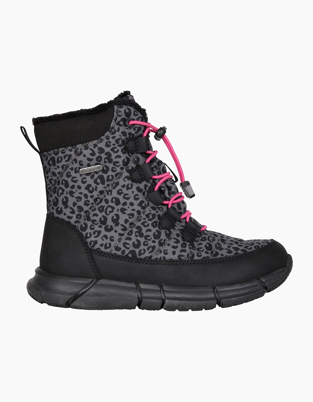 Mountain Warehouse Childrens/Kids Tahoe Leopard Print Suede Snow Boots