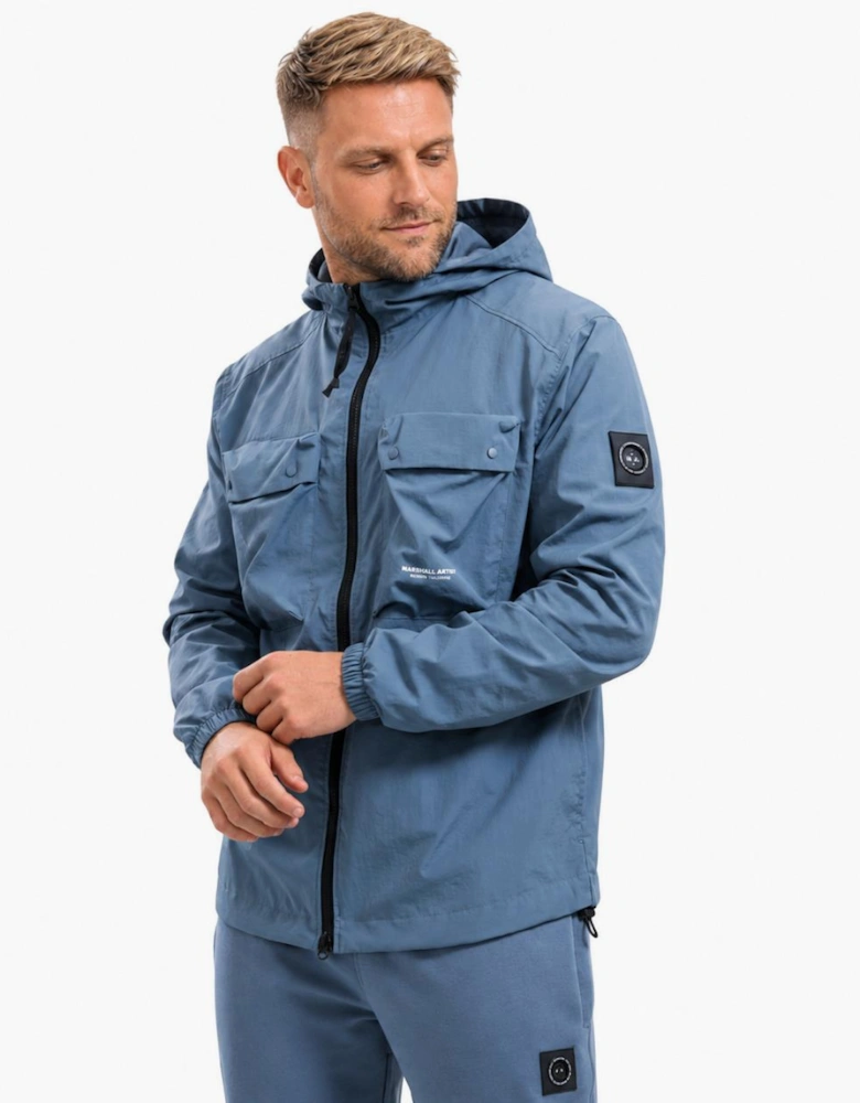 Marshall Artist Centro Hooded Overshirt Storm Grey