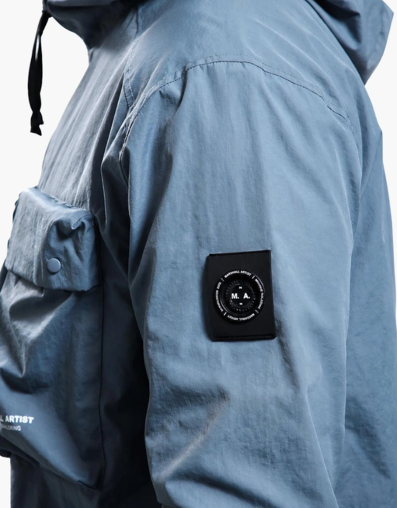Marshall Artist Centro Hooded Overshirt Storm Grey