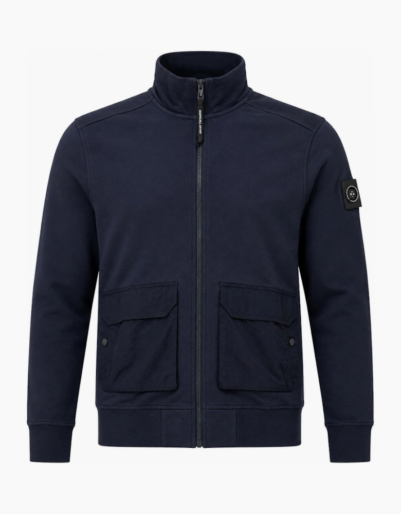 Marshall Artist Streatham Full Zip Sweatshirt Navy
