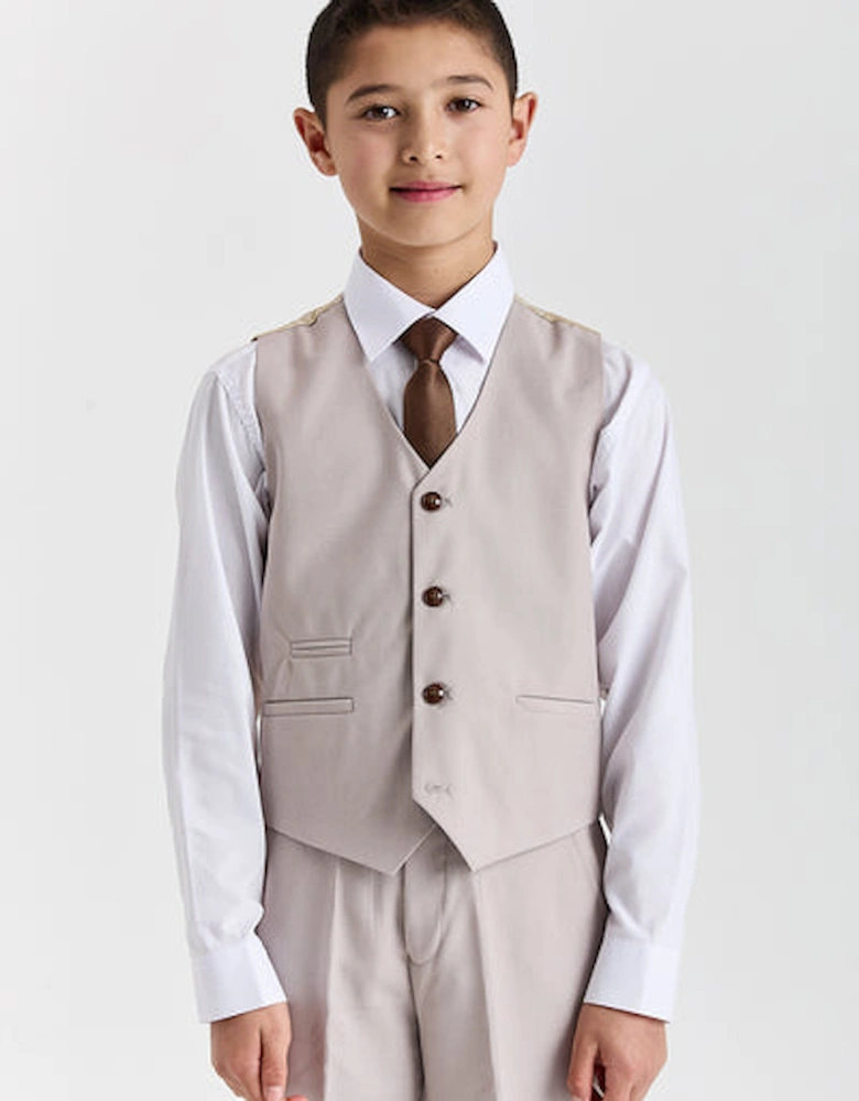 Paul Andrews/ Device Mayfair Kids 3 Piece Suit - Stone