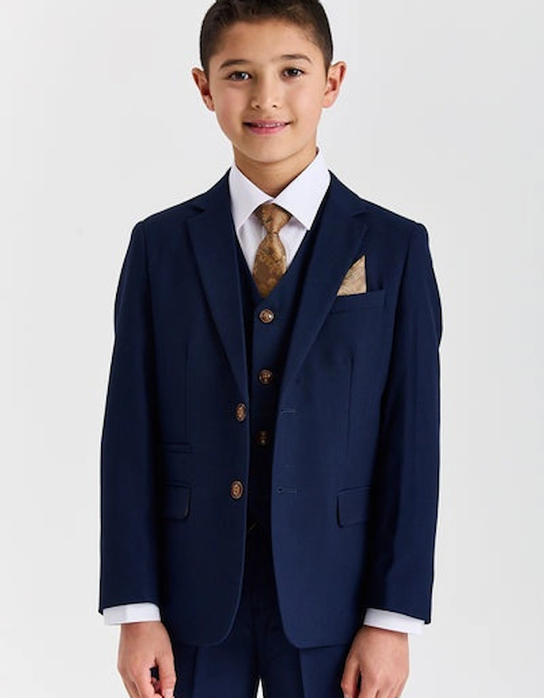 Paul Andrews/ Device Mayfair Kids 3 Piece Suit - Navy Blue