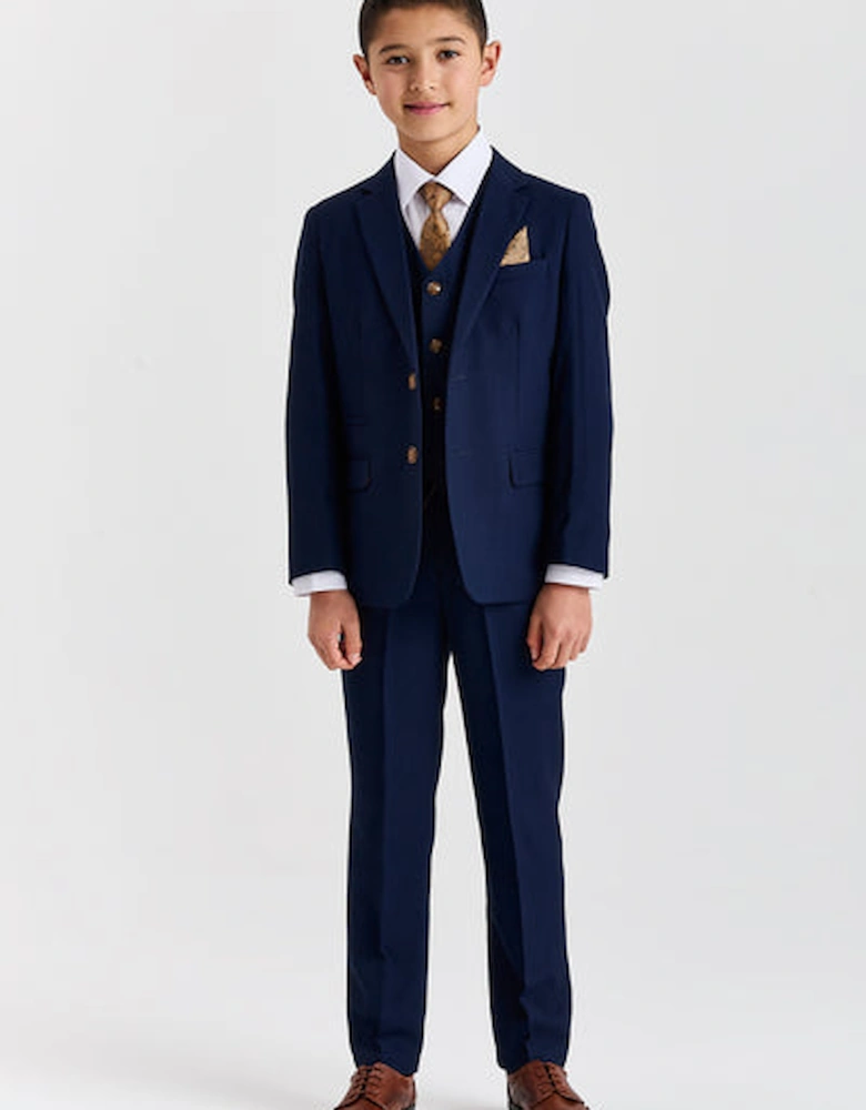 Paul Andrews/ Device Mayfair Kids 3 Piece Suit - Navy Blue