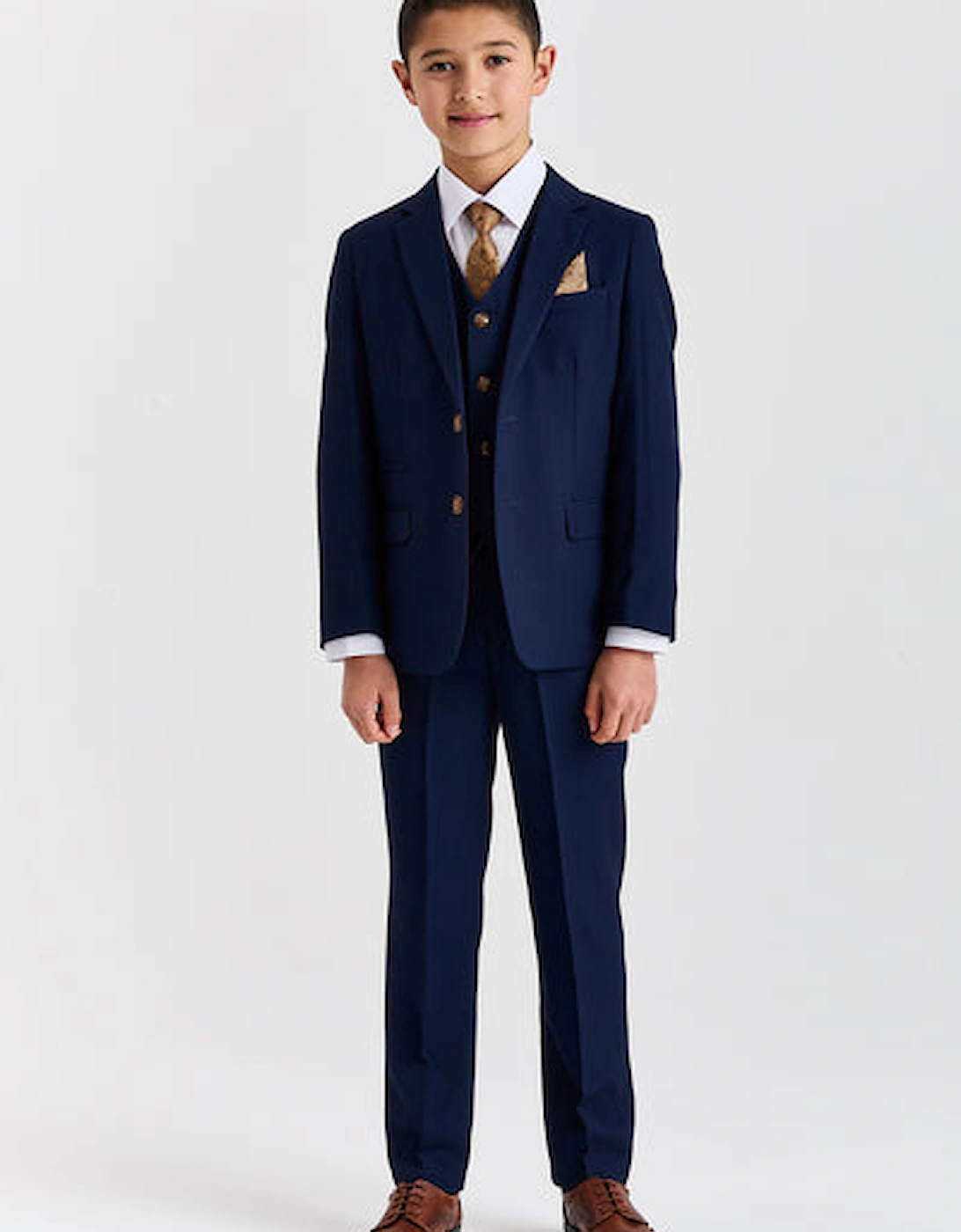 Paul Andrews/ Device Mayfair Kids 3 Piece Suit - Navy Blue