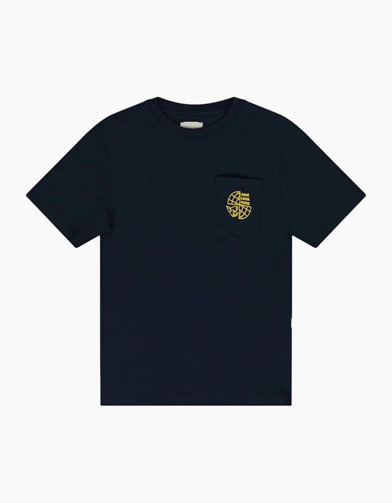 AIMÉ LEON DORE WORLD PEACE TEE NAVY