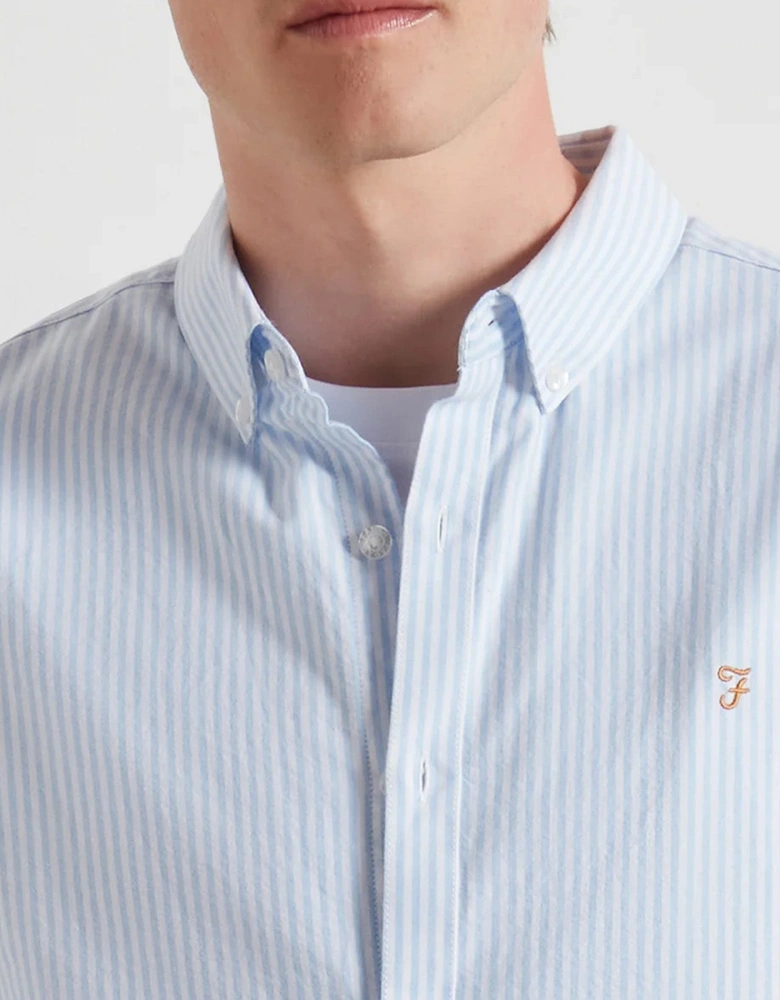 Farah Brewer Striped Oxford Shirt