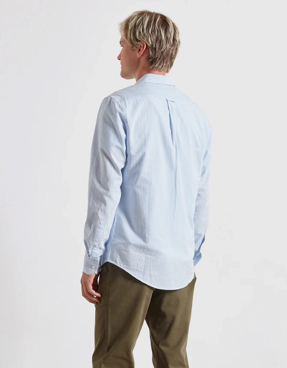 Farah Brewer Striped Oxford Shirt