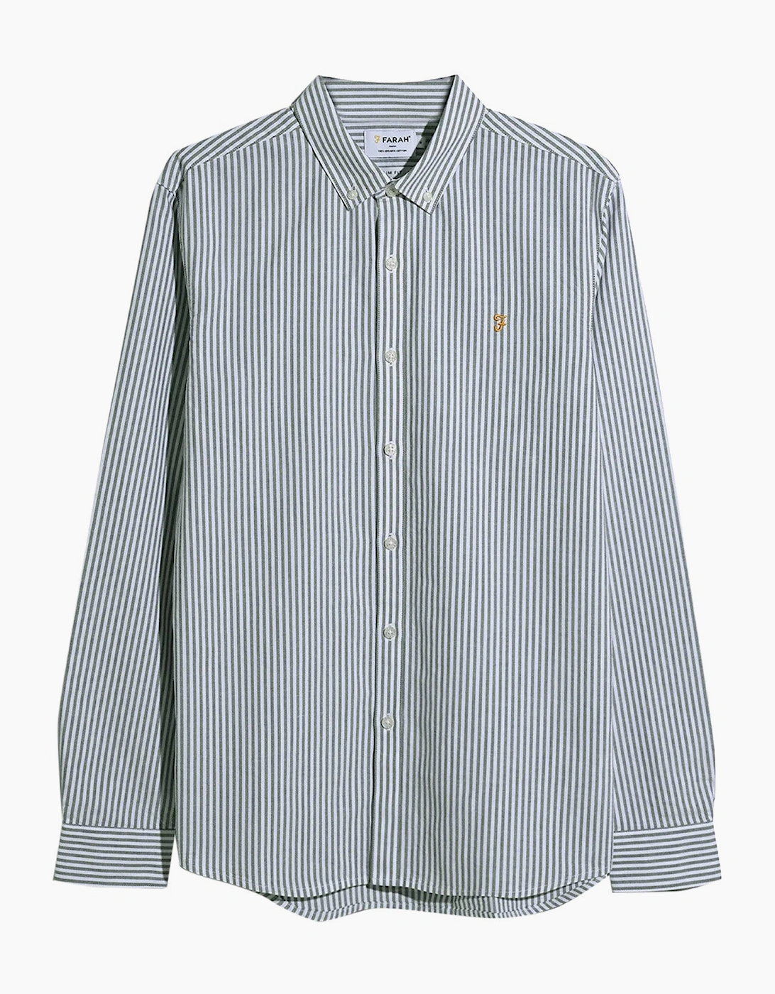 Farah Brewer Striped Oxford Shirt