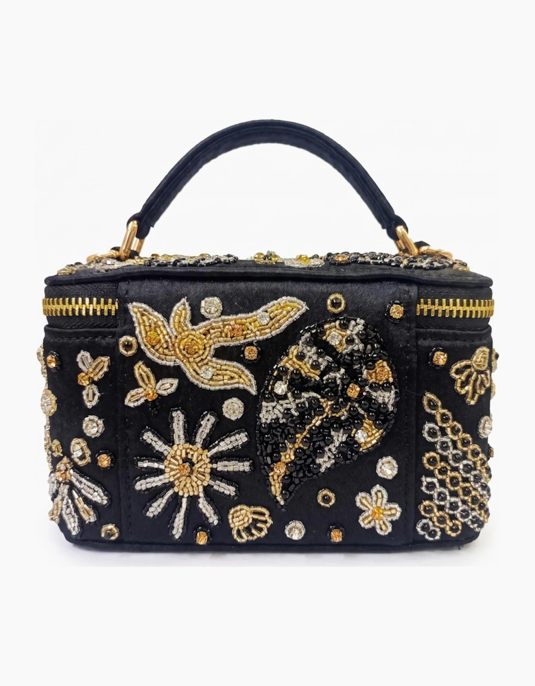 Selene Black Tiny Vanity Embroidered Bag
