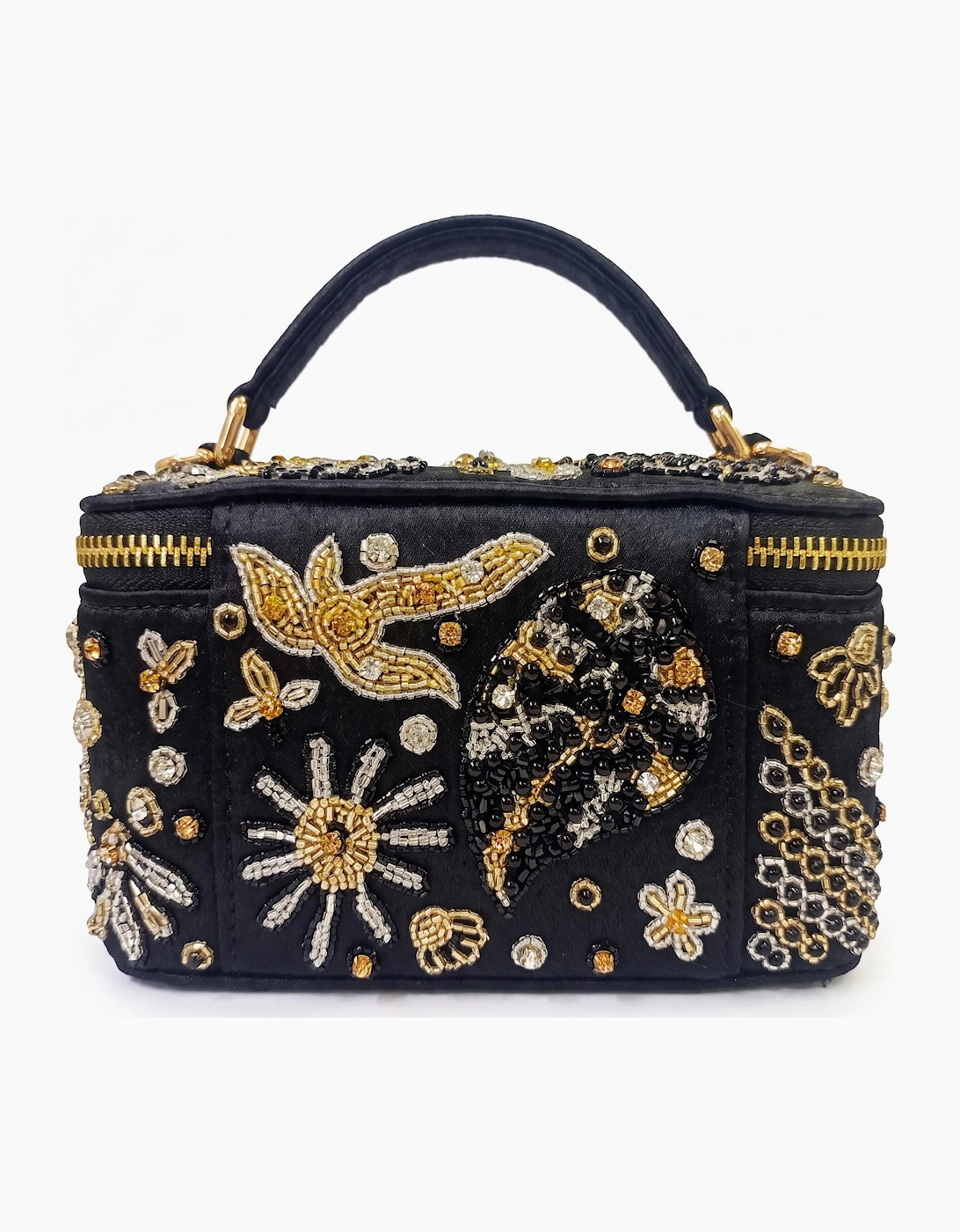 Selene Black Tiny Vanity Embroidered Bag