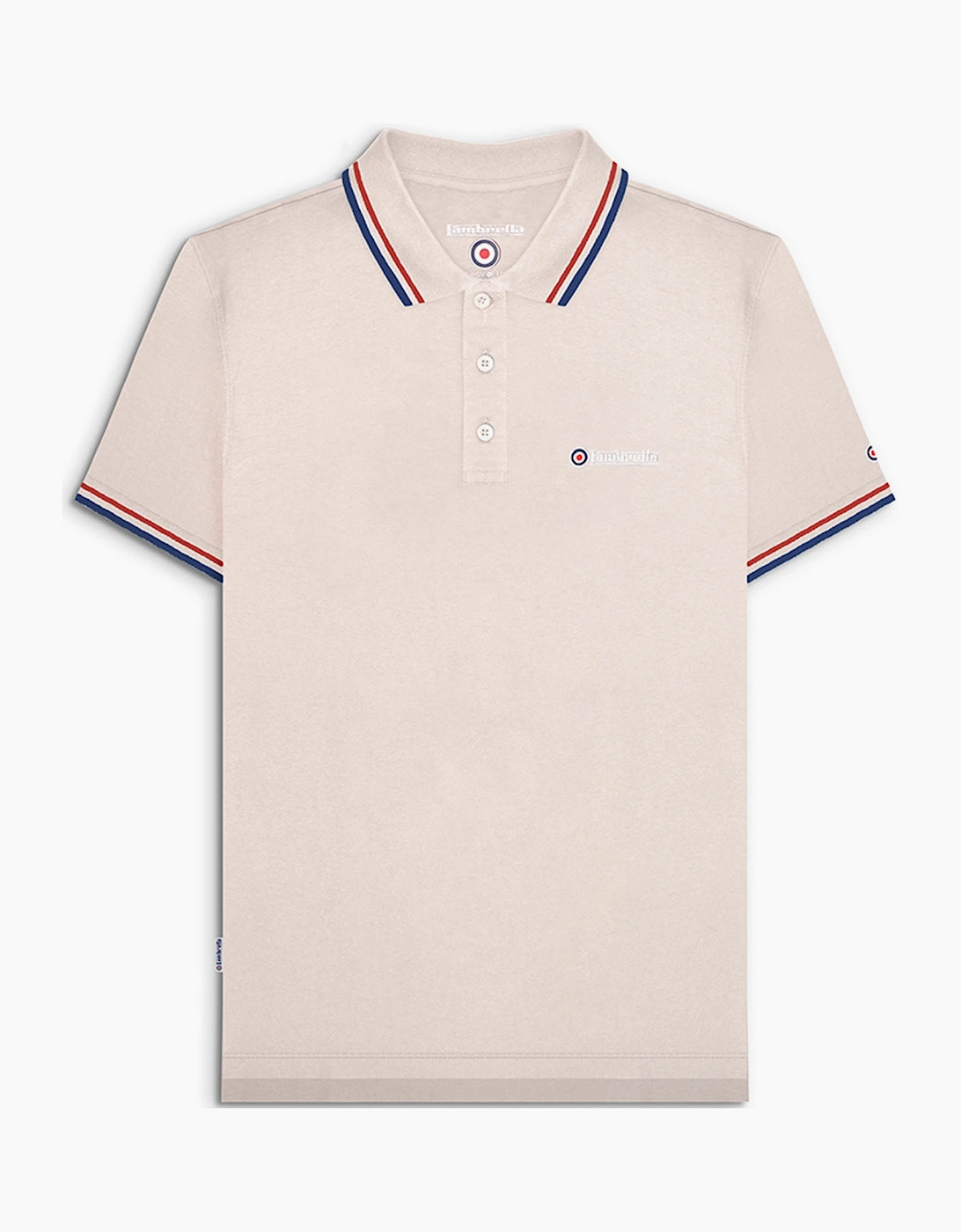 Lambretta Mens Twin Tipped Retro Polo Shirt