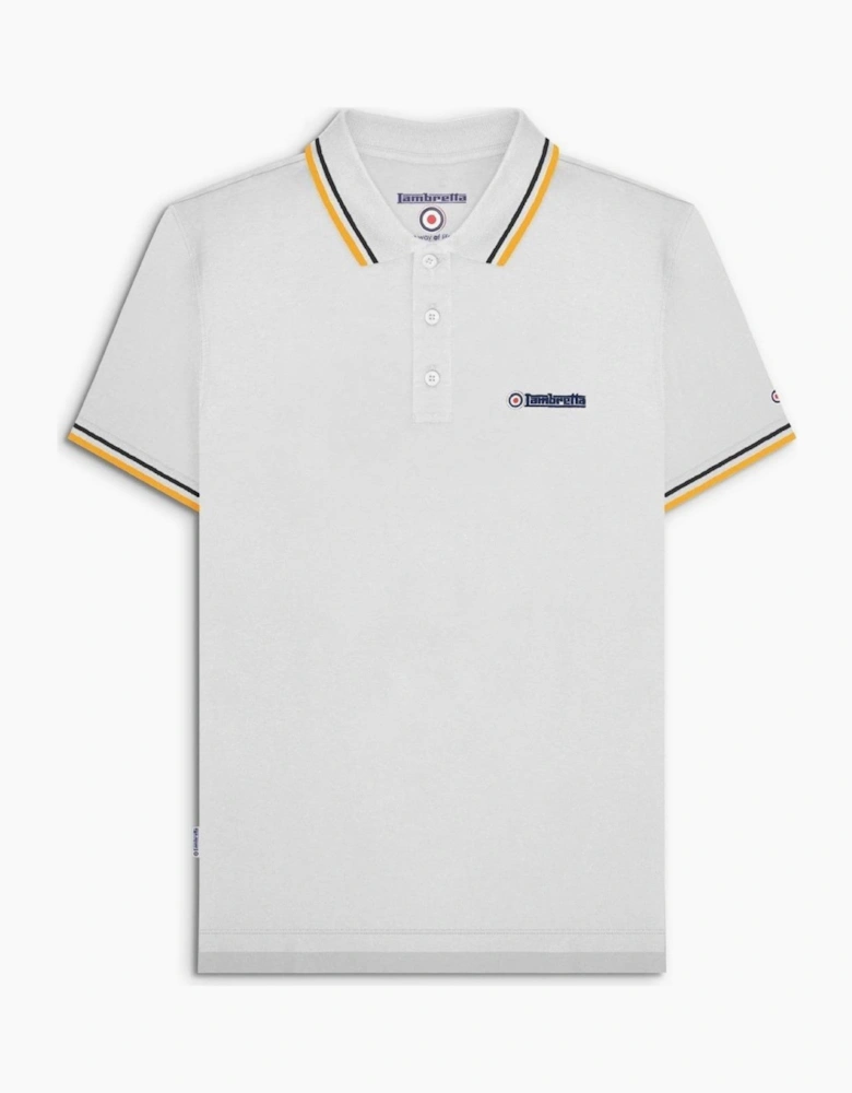 Lambretta Mens Twin Tipped Retro Polo Shirt