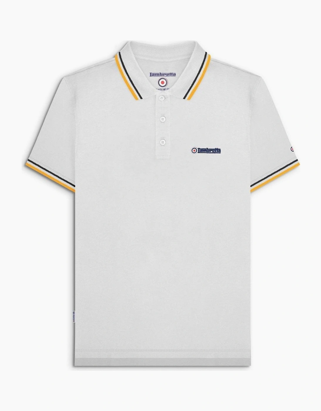 Lambretta Mens Twin Tipped Retro Polo Shirt