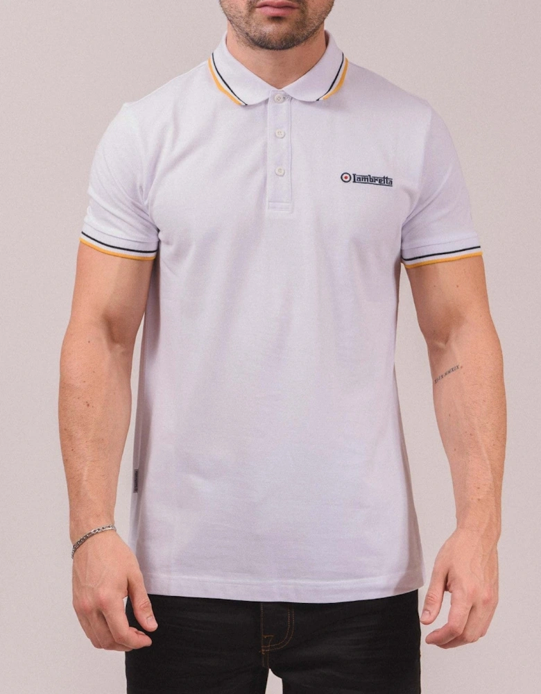 Lambretta Mens Twin Tipped Retro Polo Shirt