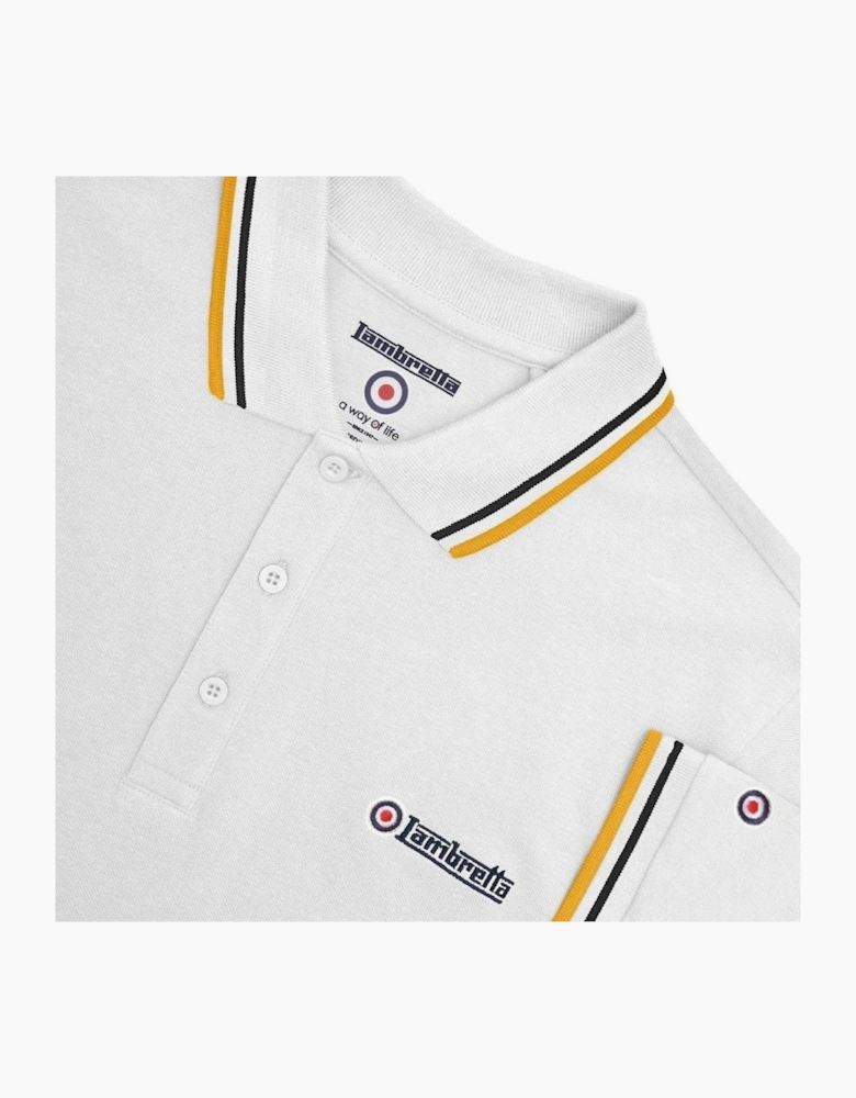 Lambretta Mens Twin Tipped Retro Polo Shirt