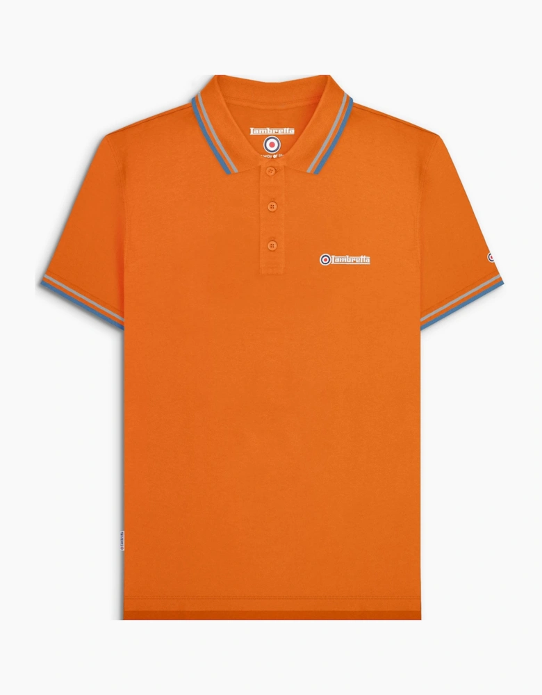 Lambretta Mens Twin Tipped Retro Polo Shirt