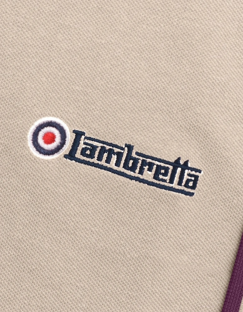 Lambretta Mens Twin Tipped Retro Polo Shirt