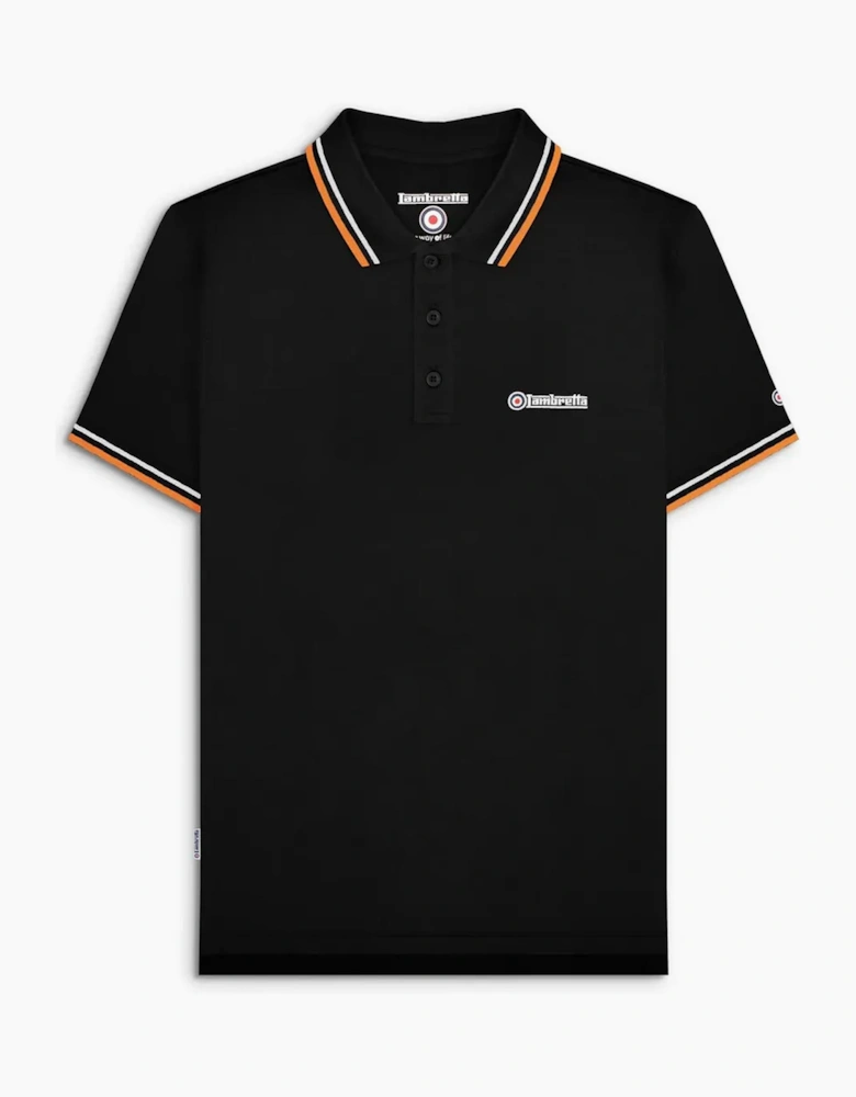 Lambretta Mens Twin Tipped Retro Polo Shirt