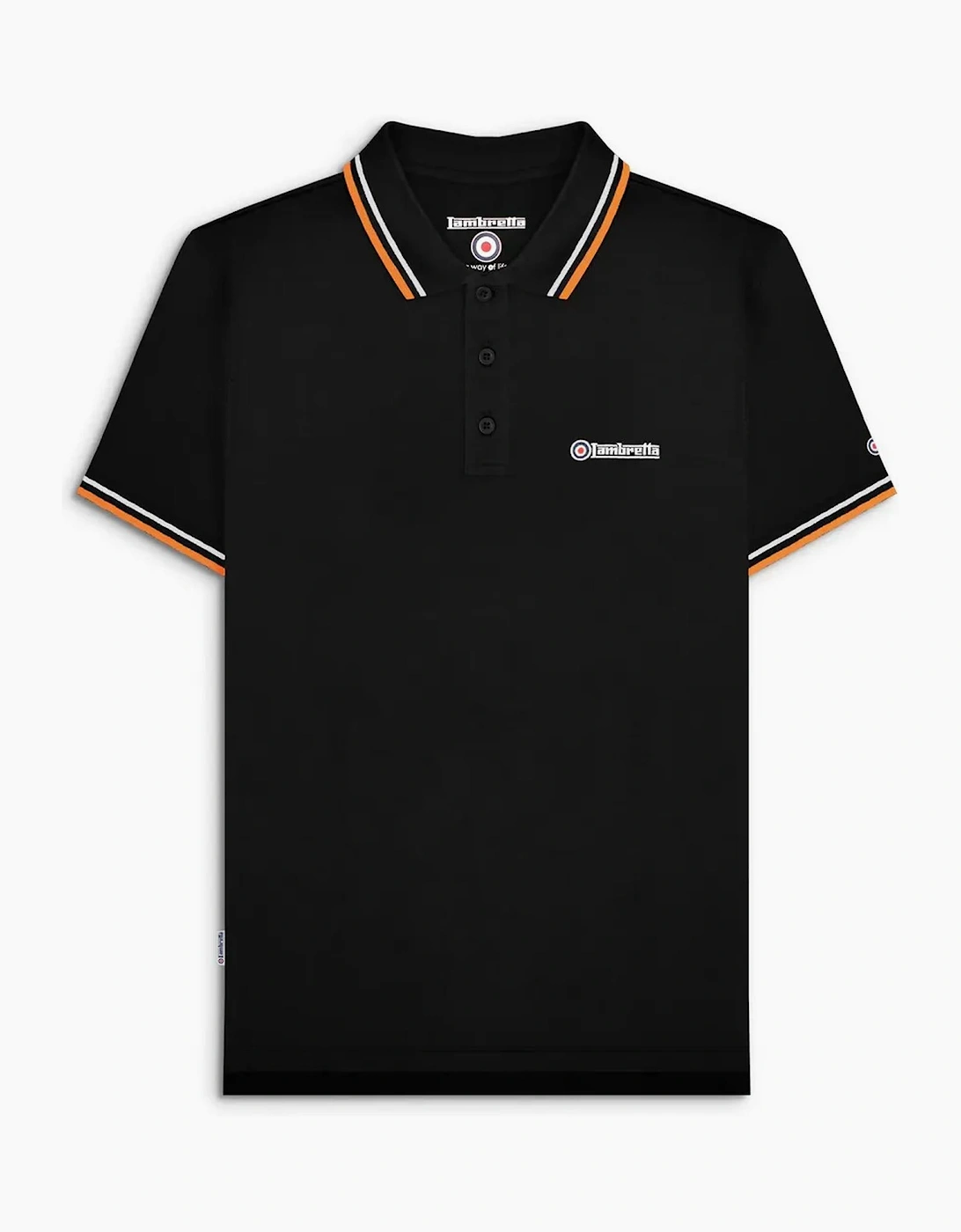 Lambretta Mens Twin Tipped Retro Polo Shirt