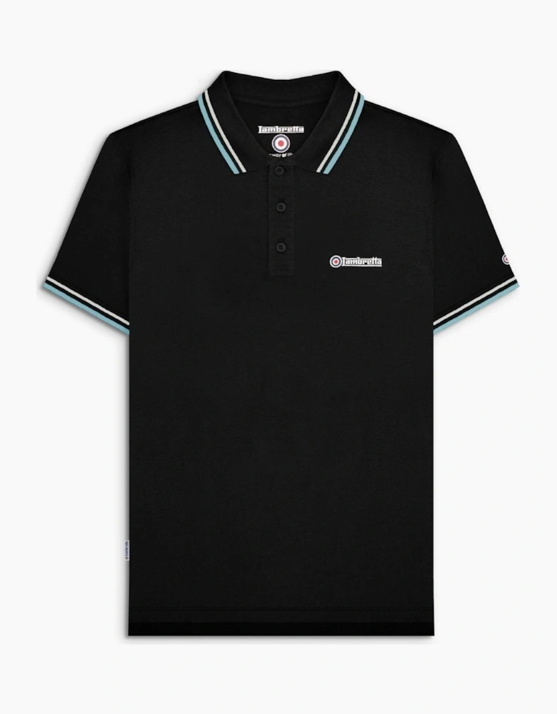 Lambretta Mens Twin Tipped Retro Polo Shirt