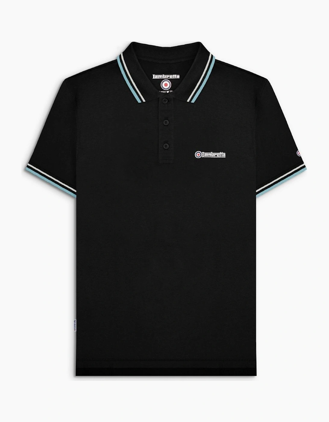 Lambretta Mens Twin Tipped Retro Polo Shirt