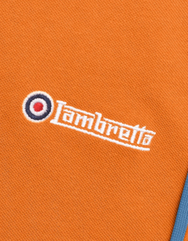 Lambretta Mens Twin Tipped Retro Polo Shirt