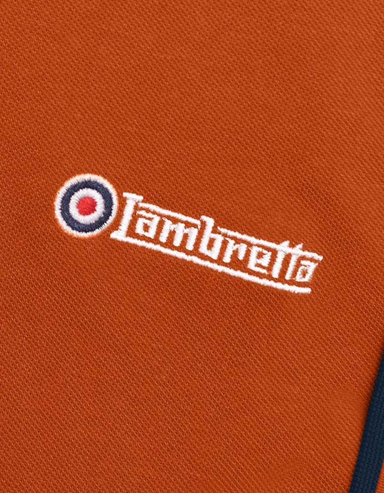 Lambretta Mens Twin Tipped Retro Polo Shirt