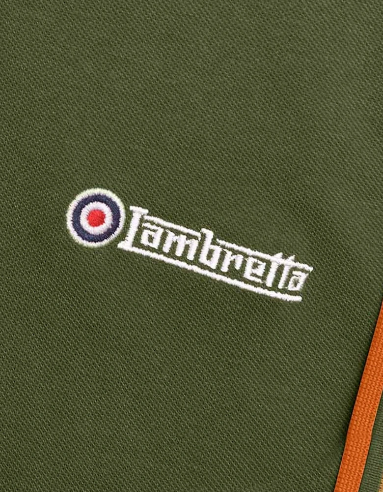 Lambretta Mens Twin Tipped Retro Polo Shirt