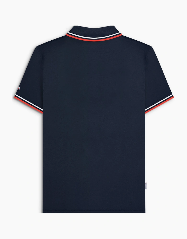 Lambretta Mens Twin Tipped Retro Polo Shirt