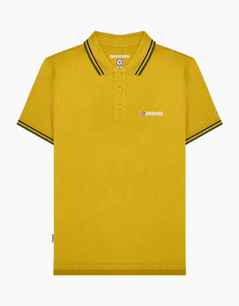 Lambretta Mens Twin Tipped Retro Polo Shirt