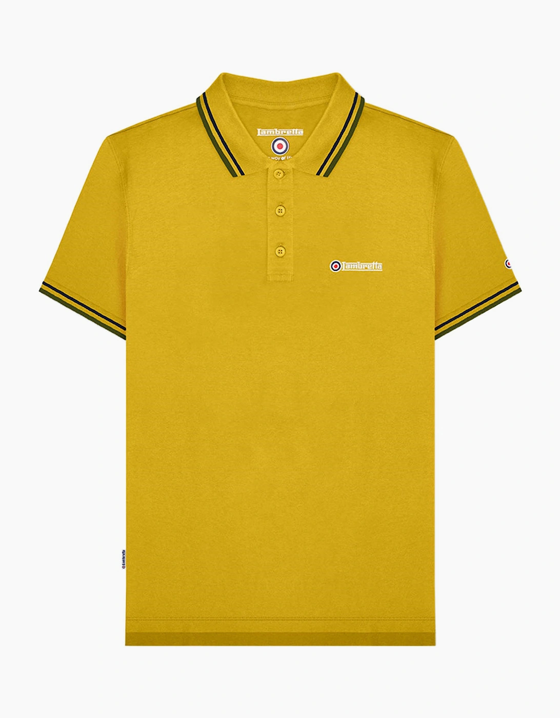 Lambretta Mens Twin Tipped Retro Polo Shirt
