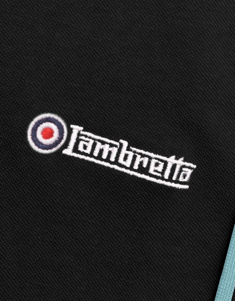 Lambretta Mens Twin Tipped Retro Polo Shirt