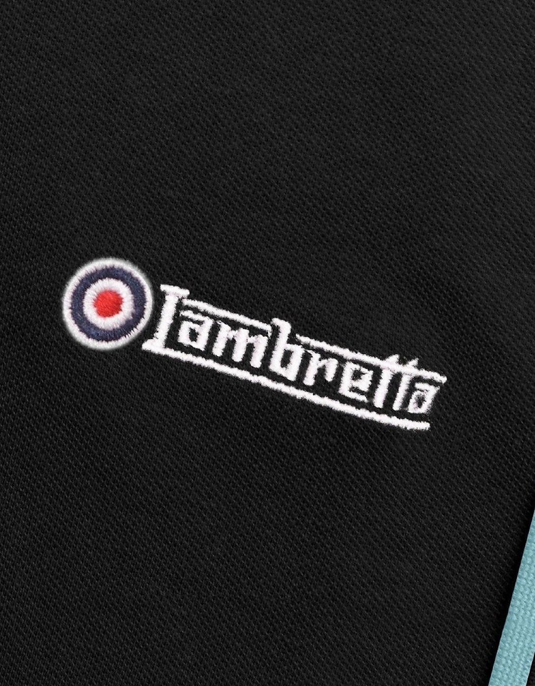 Lambretta Mens Twin Tipped Retro Polo Shirt