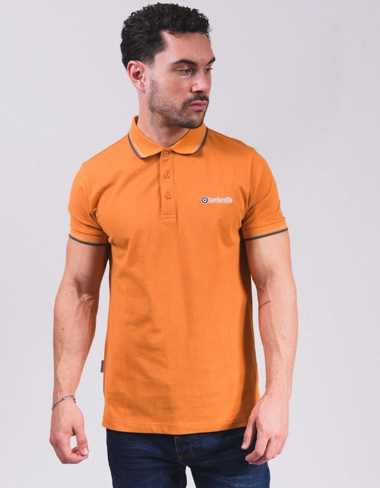 Lambretta Mens Twin Tipped Retro Polo Shirt