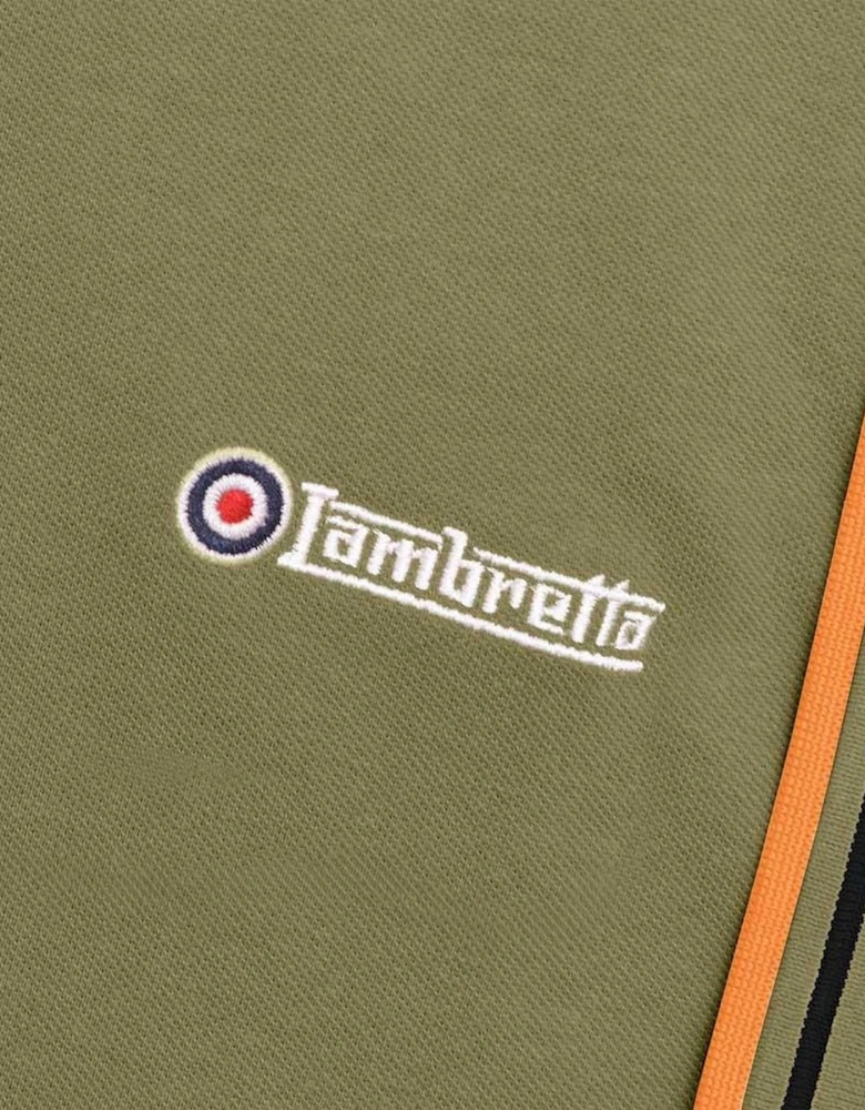 Lambretta Mens Twin Tipped Retro Polo Shirt